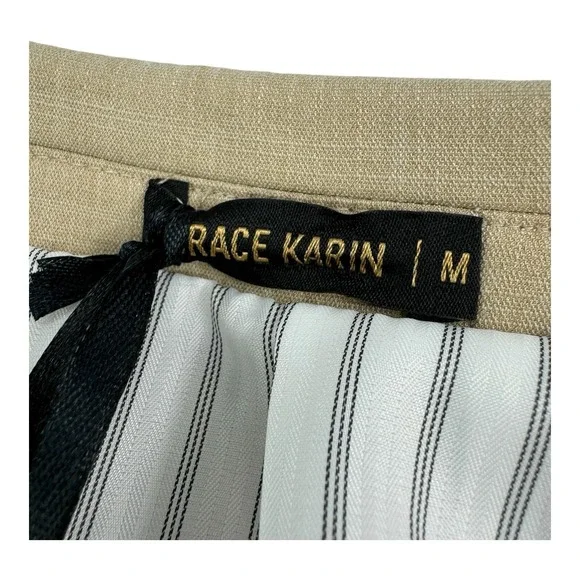Grace Karin Men's NWT 2 Button Double Vent Lightweight Blazer Tan Size Medium